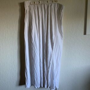 Abercrombie & fitch white maxi skirt with slit